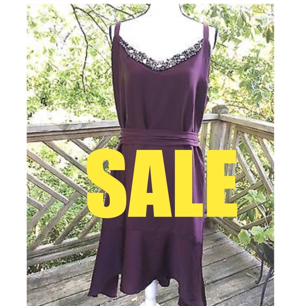 NWT✨FINAL PRICE 14/16 Embellished Silky Dress